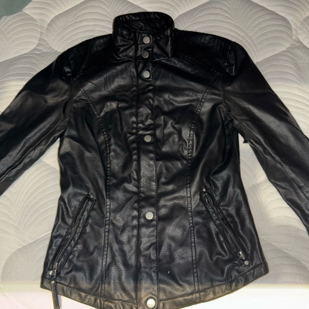 Women's Black Leather Jacket